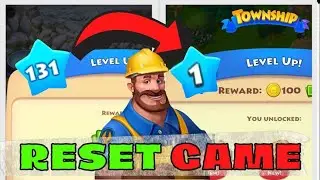 Township How to RESET GAME? | Restart Level 1