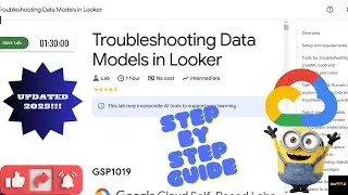 Troubleshooting Data Models in Looker||GSP1019||