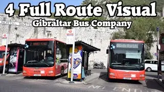 FULL ROUTE VISUAL - 4 - Both Worlds to Rosia - Gibraltar Bus Company G9513D