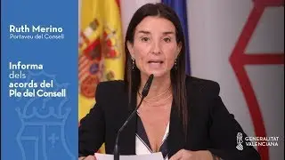 🔴🏛 Ruth Merino informa dels assumptes tractats en la reunió del Ple del Consell