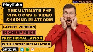 [Full Latest Version] PlayTube The Ultimate PHP Video CMS & Video Sharing Platform SCRIPT(CheapPrice