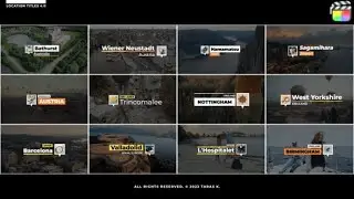 Apple Motion Template: Location Titles