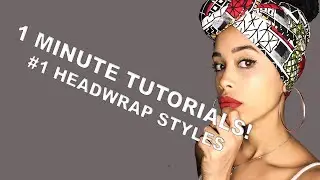 1 MINUTE TUTORIAL! DIFFERENT HEADWRAP STYLES | JASMINE MIA