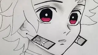 How to draw Tanjiro Kamado 👺