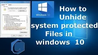 How to show protected operating system files windows 10