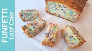 🎂 The easiest Birthday Cake you'll ever make| How to Make Funfetti Loaf Cake Recipe!