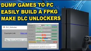 PS4 FPKG Maker GUI App Released | Make DLC Unlockers, Dump Games to PC, Build FPKGs
