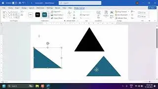 Create a Triangle in MS Word