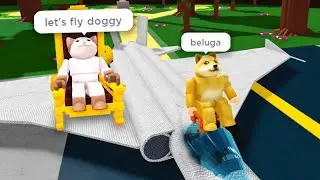 ROBLOX Build a Boat Funny Moments (Pop Cat Roblox)