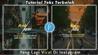 Pixelab || membuat Teks Terbelah