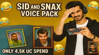 SID and SNAX Voice pack | Only 4.5k UC spend☺️