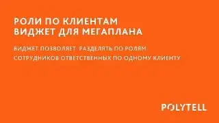 РОЛИ ПО КЛИЕНТАМ ВИДЖЕТ ДЛЯ МЕГАПЛАНА