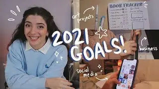 2021 goal setting! ☆ setting art goals + huge project plans ☆ (set up 2021 with me :)