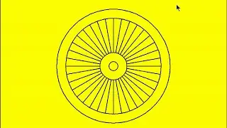 Python Turtle Code: Bike Wheel