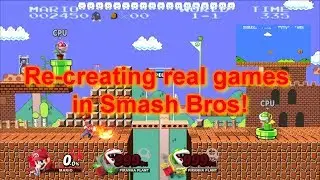 Remaking real games in Smash Bros Ultimate!