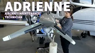 Meet Adrienne the Aircraft Maintenance Technician