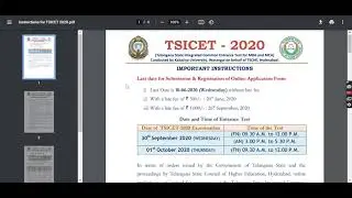 TS ICET 2021 Application Form (Started) - How to Fill TS ICET 2021 Application Registration Online