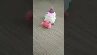 Краб с мороженым из пластилина,адопт ми летний ивент 