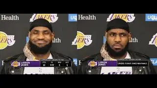 Lebron Spoke on today's game saying "it just felt weird playing basketball today"
