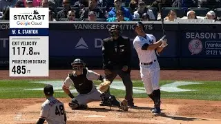 Stanton's 485-foot home run