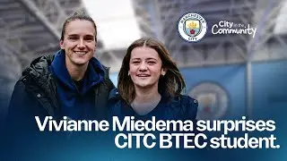 Vivianne Miedema Surprises City in the Community BTEC Student