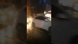 Rainy day night journey