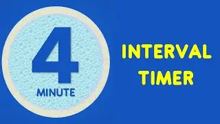 4 Min Interval Timer With Music - 20 Second Exercise 10 sec rest - 20 seconds interval timer