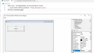 Building Windows Forms in VS Code with PowerShell