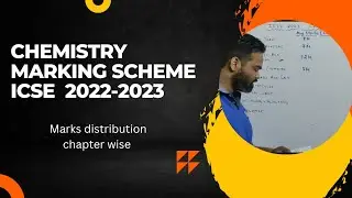 Marking scheme for icse chemistry 2023 | icse chemistry marks distribution 2023 | weightage of marks