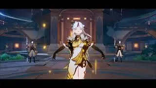 Genshin Impact - Ningguang and Adeptis fighting Osial the ancient god Cutscene CGI. English Subs.