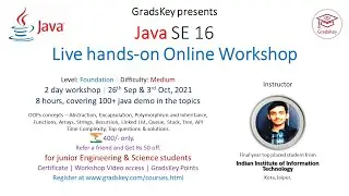 Preview: GradsKey Java Workshop Crash course