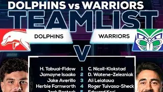 NRL 2024 Round 23 Team List | DOLPHINS 🆚 New Zealand