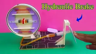 How To Make A Hydraulic Brake System Working Model | Hydraulic Brake Project | Hydraulic Braking DIY