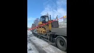 Как погрузить бульдозер ТМ10  ГСТ на трал