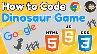 How to code Google Chrome Dinosaur Game in JavaScript HTML CSS