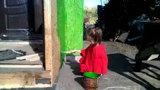 Покраска веранды