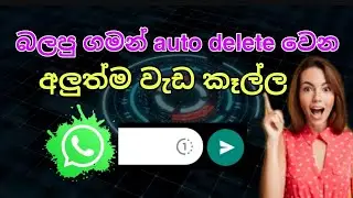 One view feature whatsapp | How to send image as a one view ( sinhala )