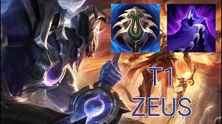 T1 Zeus Aatrox Top VS Renekton | KR GrandMaster Patch 14.2