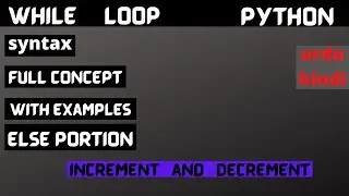 While loop concept in python urdu | hindi. Why while loop is used in python. CodeBench Python.