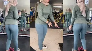 Hijab Style Try On Leggings Women's Sports Pants Gym Pants Sport