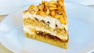 Snickers cake without flour, without sugar, without cream, without butter! Juicy! Simply a bomb!!!