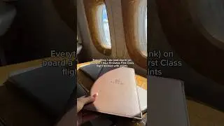 Everything I ate flying Emirates First Class
