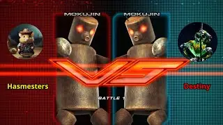 Just 2 idiots fighting with Mokujin (Tekken tag tournament 2)