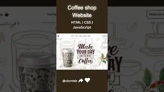 Coffee shop website made using HTML, CSS and JavaScript #html #css #javascript #coding #webdesign