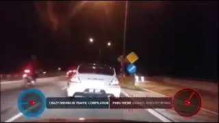 CRAZY DRIVING IN TRAFFIC