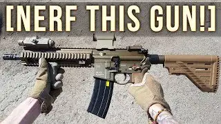 NERF THIS GUN! (HK416 A5 Gas Blowback Airsoft Rifle)