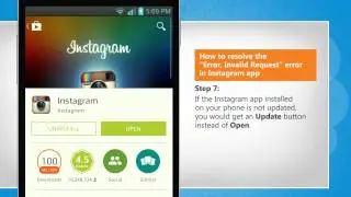 How to resolve the “Error, Invalid Request” error in Instagram app on LG L9