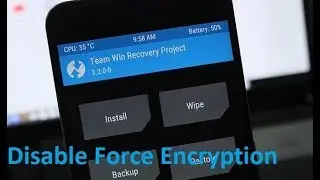 Disable Force Encryption In Custom Roms