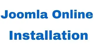 Joomla hindi tutorials | Joomla Online Installation 10