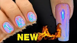 GLASS Manicure 😱 NEW 🔥Korean MANICURE 2021. Aurora Nail Design. PIXEL Effect